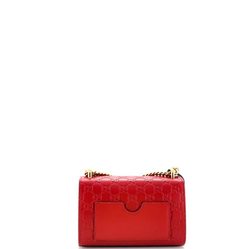 Red gucci padlock bag on sale