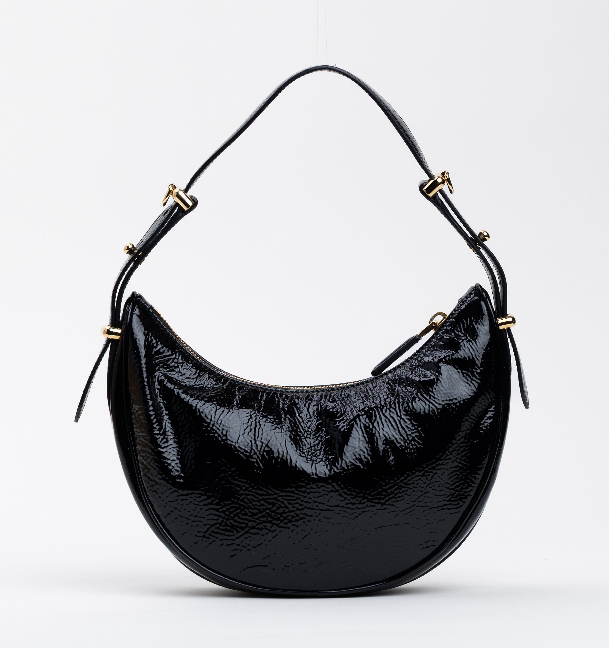 Prada Patent Naplak Arque Shoulder Bag | The Luxury Pear