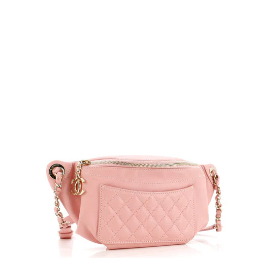 Chanel Crumpled Quilted Waist Bag