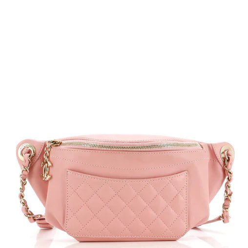 Chanel Crumpled Quilted Waist Bag