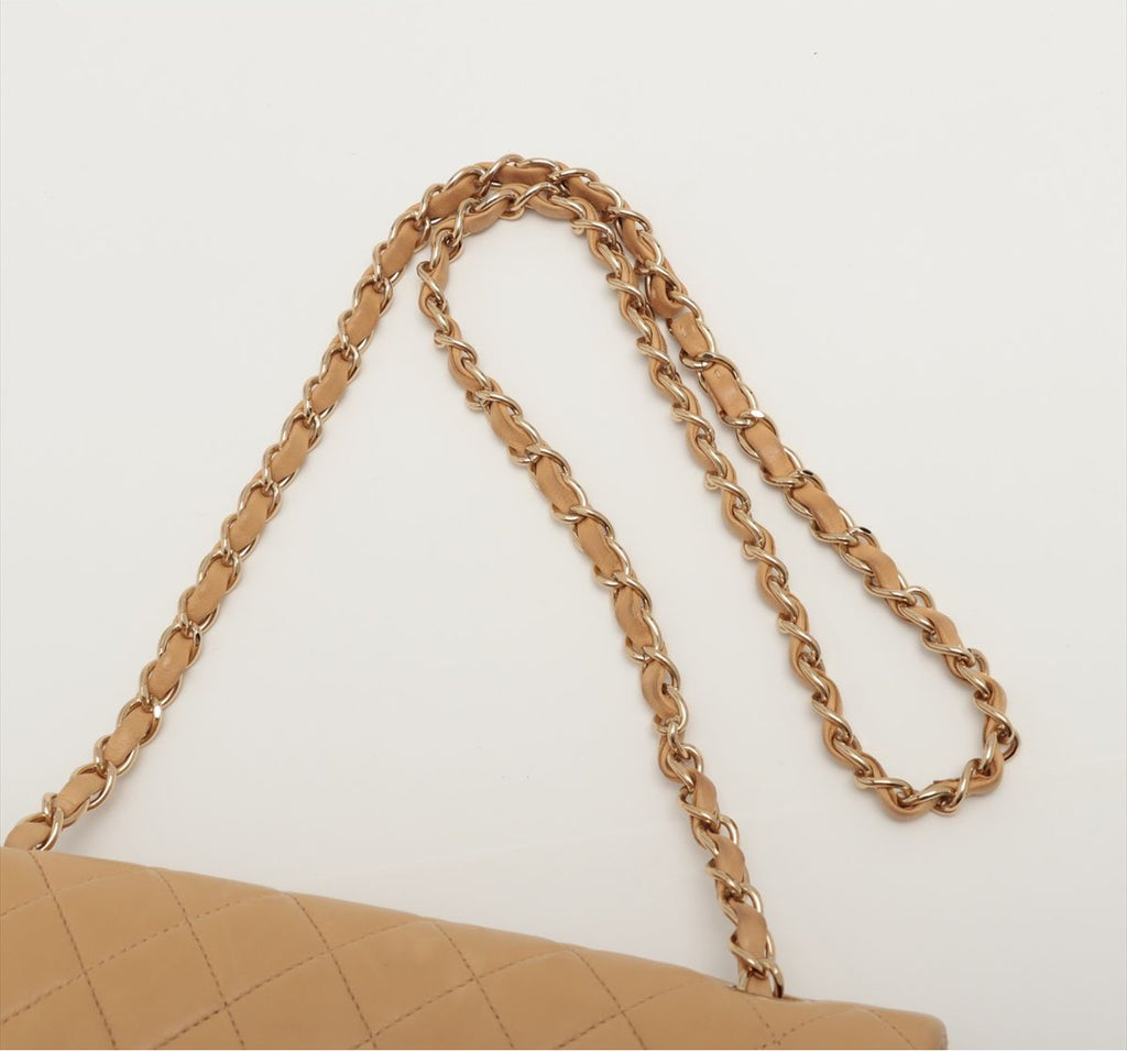 Matelasse Lambskin Double Flap Double Chain Bag
