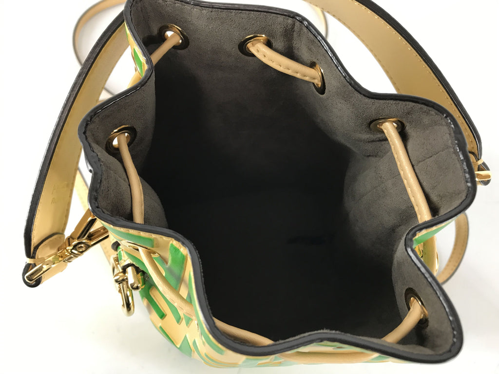 Zucca Drawstring Leather 2 Way Shoulder Bag