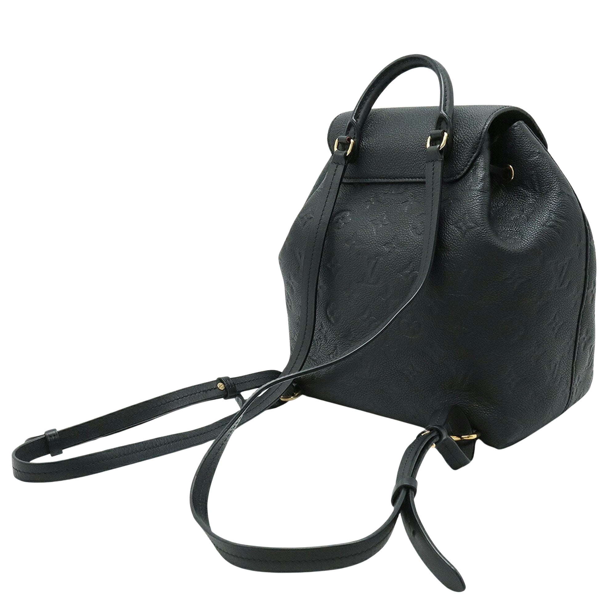 louis vuitton backpack black straps EPI LEATHER MABILLON Crafted from supple Damier Infini Astral leather Monogram Empreinte Montsouris Backpack Black