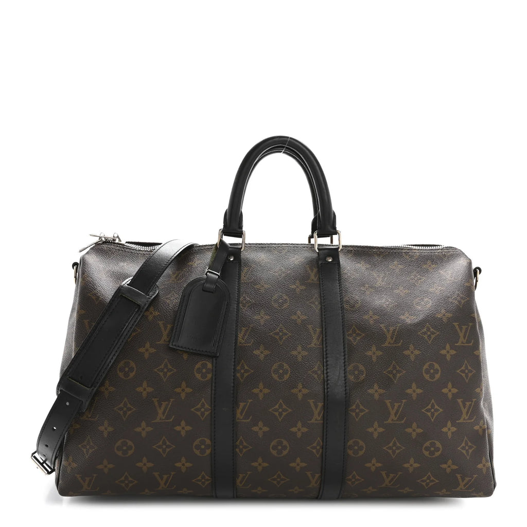 Louis Vuitton Monogram Macassar Keepall Bandouliere 45