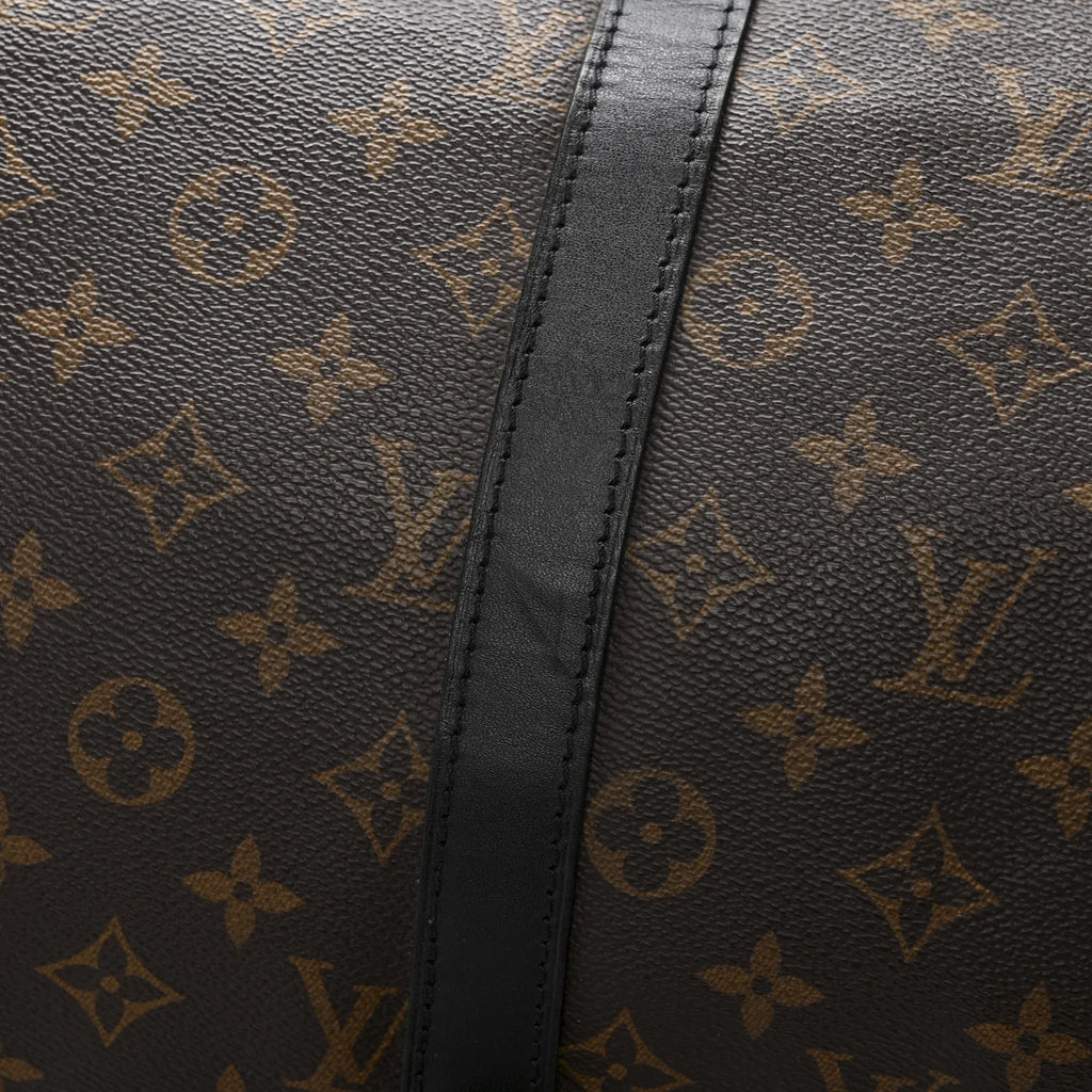 Louis Vuitton Monogram Macassar Keepall Bandouliere 45