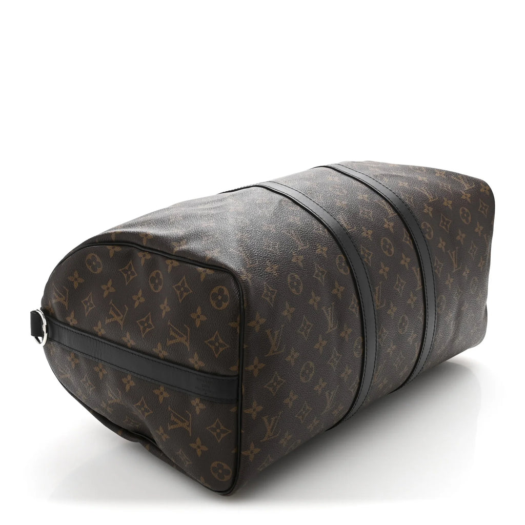 Louis Vuitton Monogram Macassar Keepall Bandouliere 45