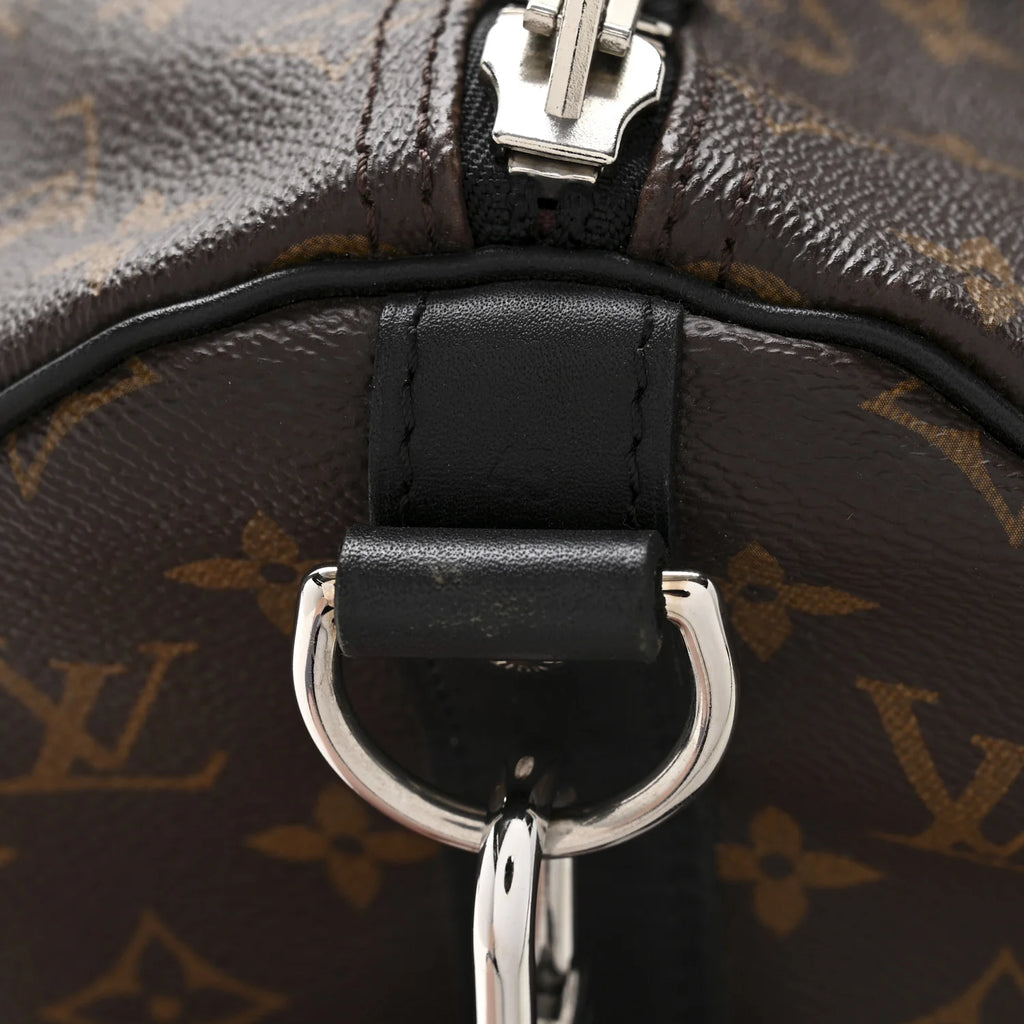 Louis Vuitton Monogram Macassar Keepall Bandouliere 45