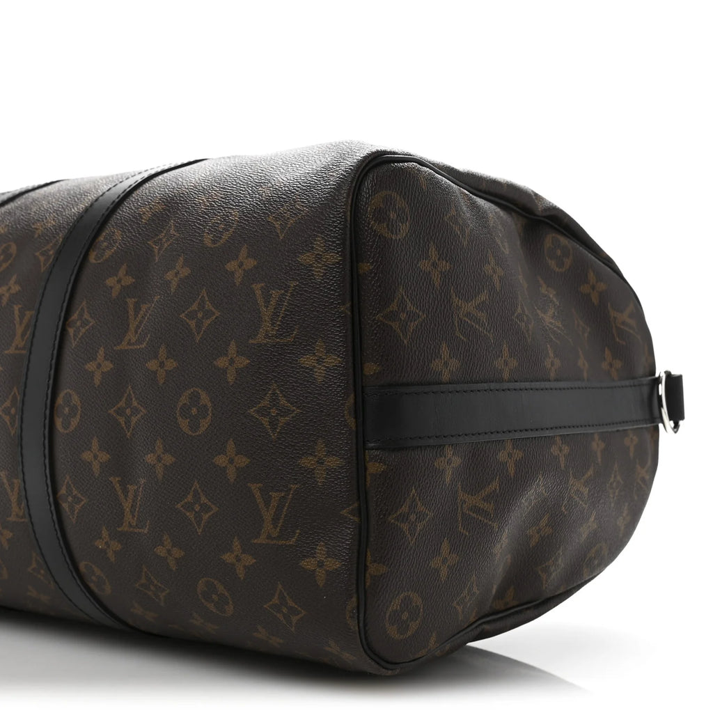 Louis Vuitton Monogram Macassar Keepall Bandouliere 45