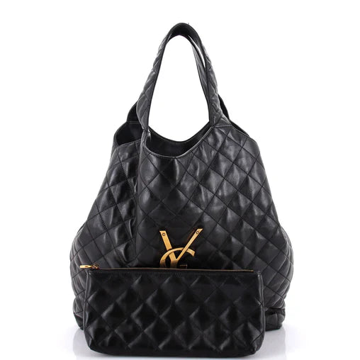 Saint Laurent Icare Shopping Tote Quilted Leather Maxi