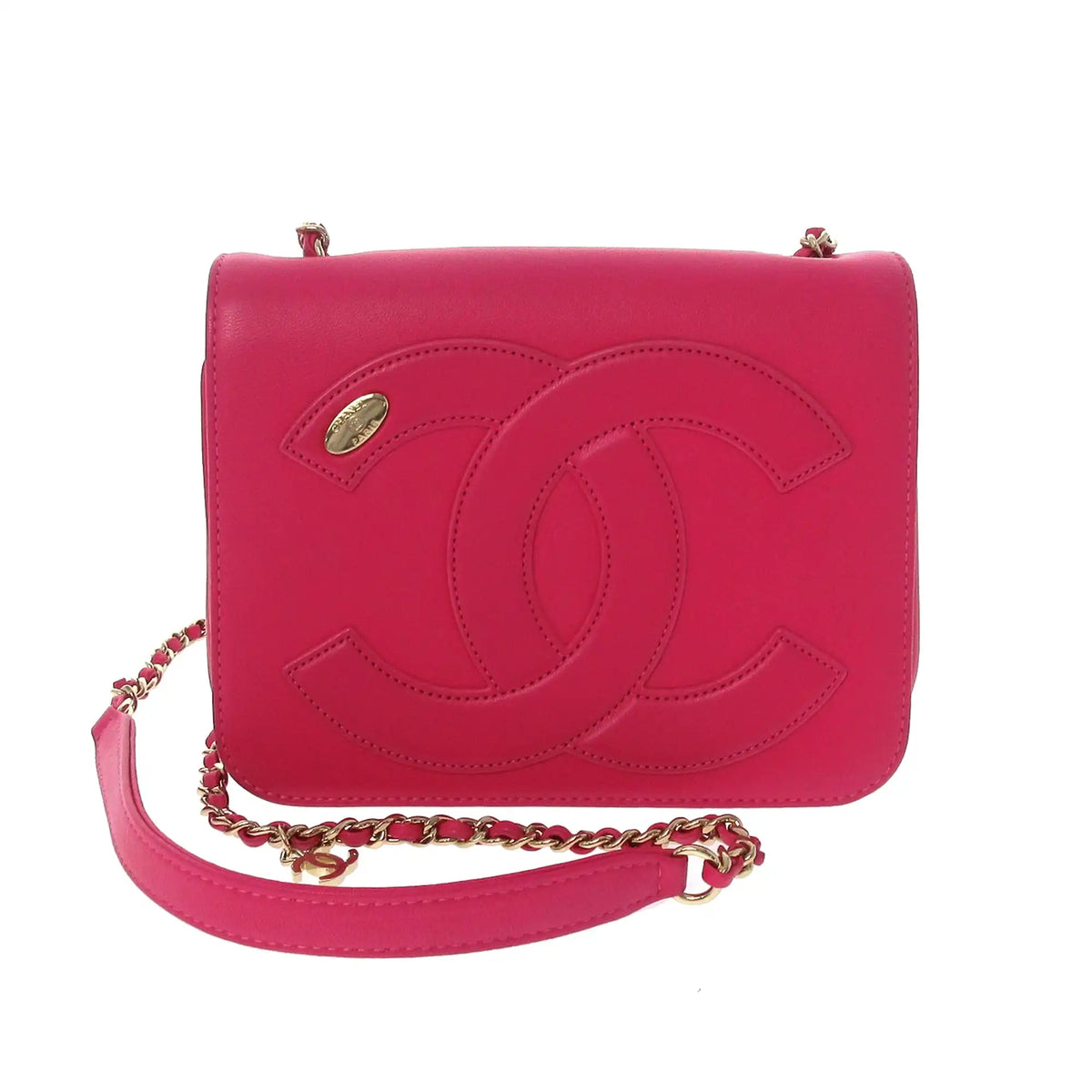 Chanel Red Leather CC Mania Waist Bag