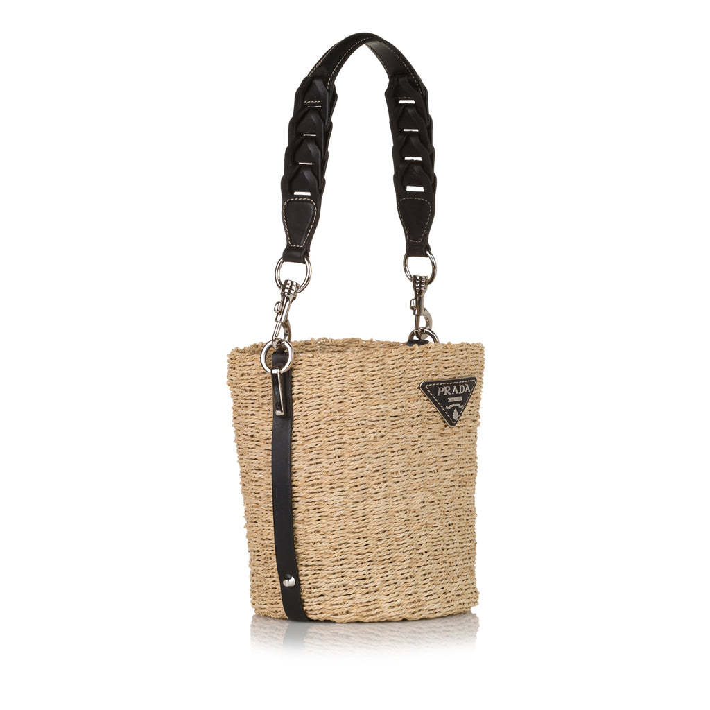 Raffia Bucket Bag