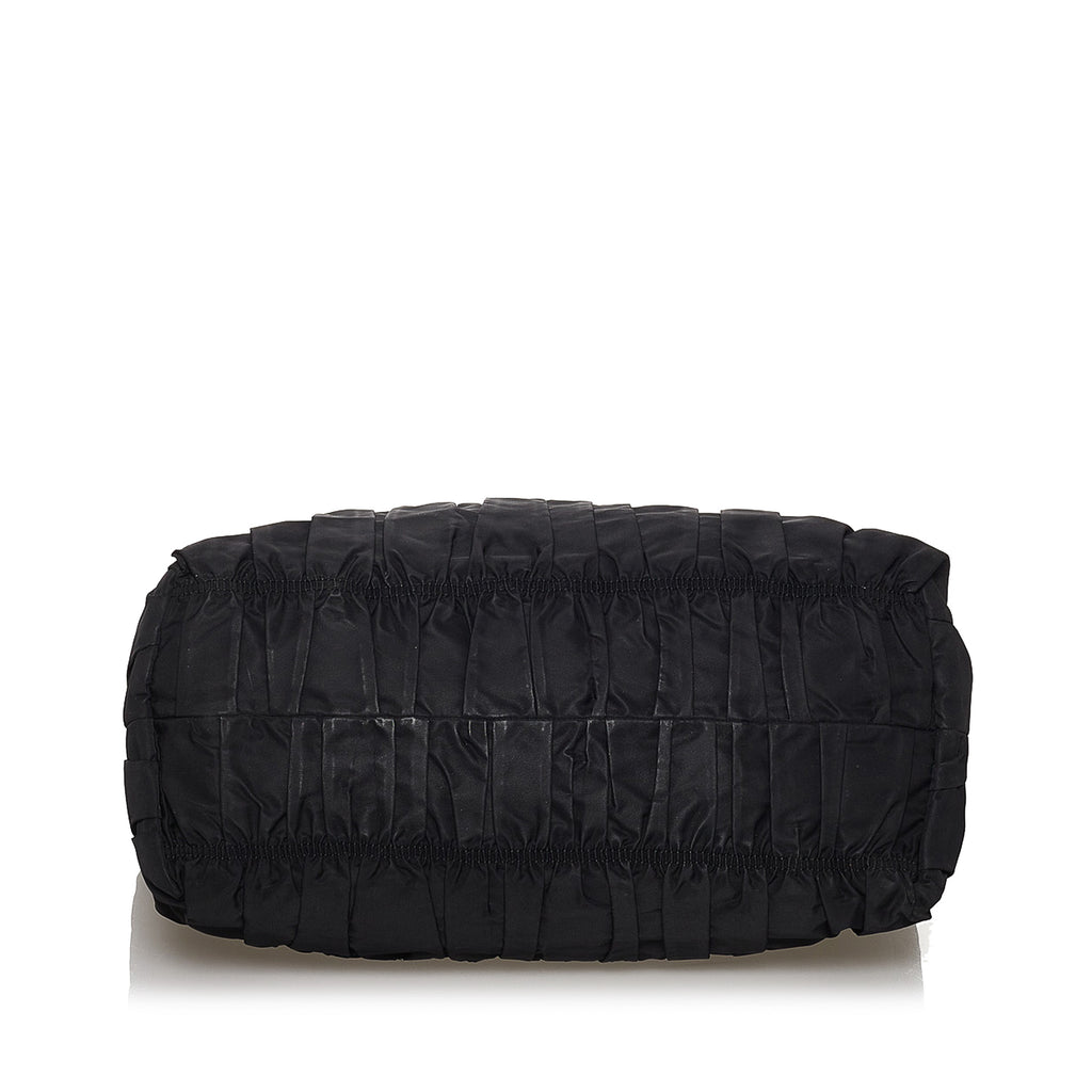 Prada Black Tessuto Gaufre Nylon Tote Bag Prada